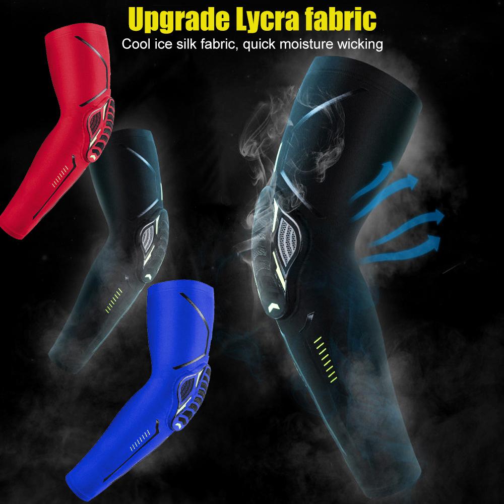 1 PC Professional Sports Anti-collision Elbow Pads Breathable UV Protection Gear Cycling Running Basketball Football Volleyball