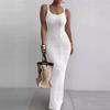 Slimming Sleeveless Women's Long Dress - Elegant European & American Style 2026
