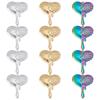 12Pcs 3 Colors 304 Stainless Steel Pendants Melting Heart Mixed Color 30x24.5x3mm Hole: 1.6mm 4pcs/color