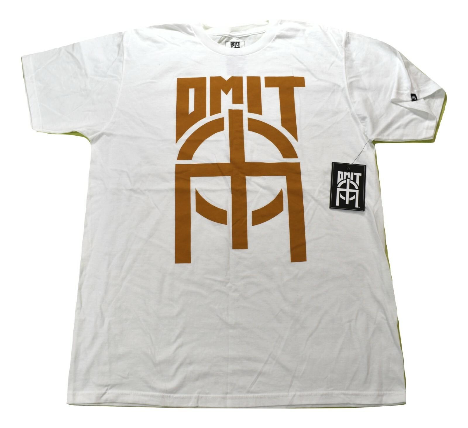 Omit Mens The Basic Logo White Tee Shirt New L S