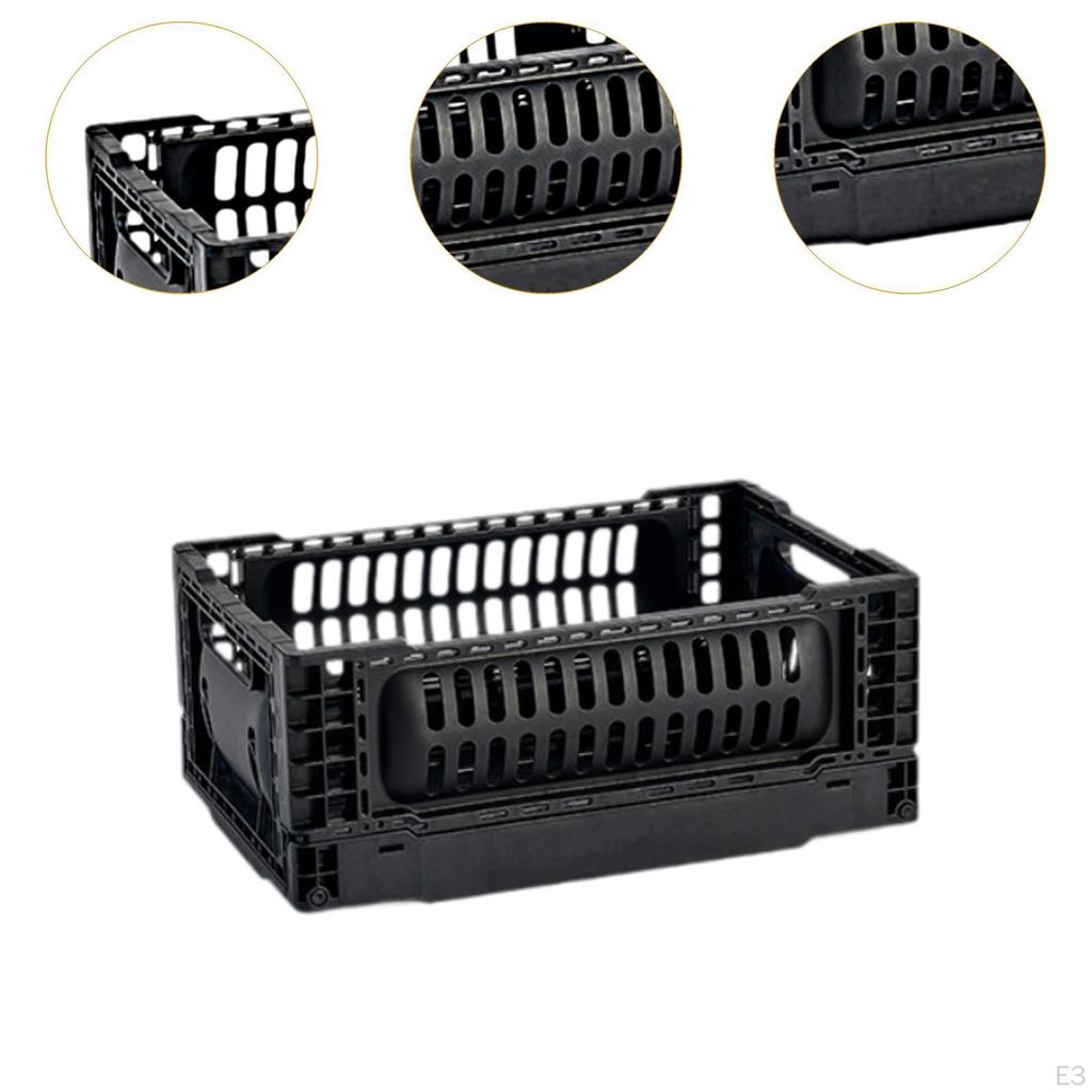 Úložný koš Kompaktní 5L odolný proti poškrábání stabilní černý prostorný organizér kufřík Nákladní stojan pro