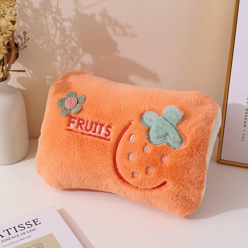 Electric Plush Hot Water Bottle: Washable, Cute Warm Baby Compress Bag & Hand Warmer