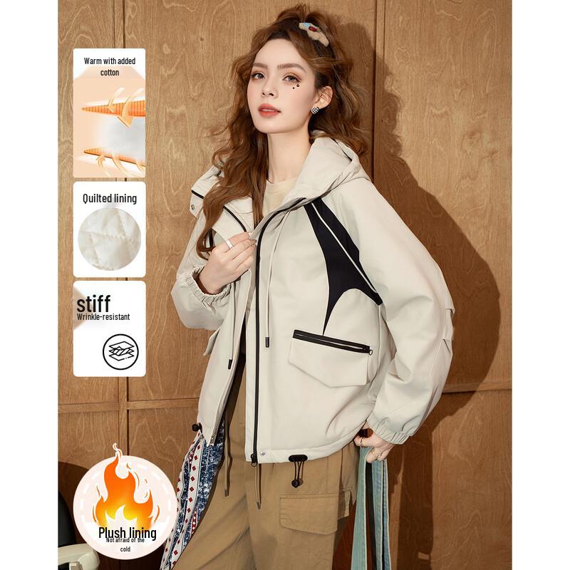 ET BOITE Women's Thickened Hooded Padded Jacket