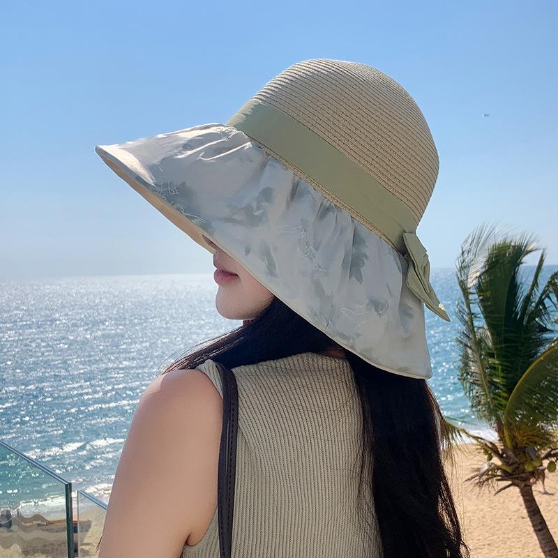 Premium Sense Fisherman Hat Children Summer Pastoral Big Eaves Breathable Sun Protection Hat Outdoor UV Protection Beach Hat