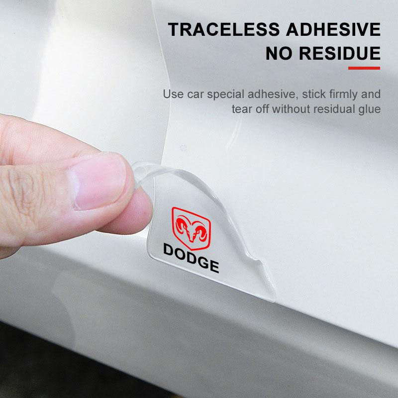 2Pc Car Door Corner Cover Anti-Scratch Protection Sticker Styling for Dodge Caliber Ram 1500 Caravan Charger Grand Caravan Journey Coolway Durango