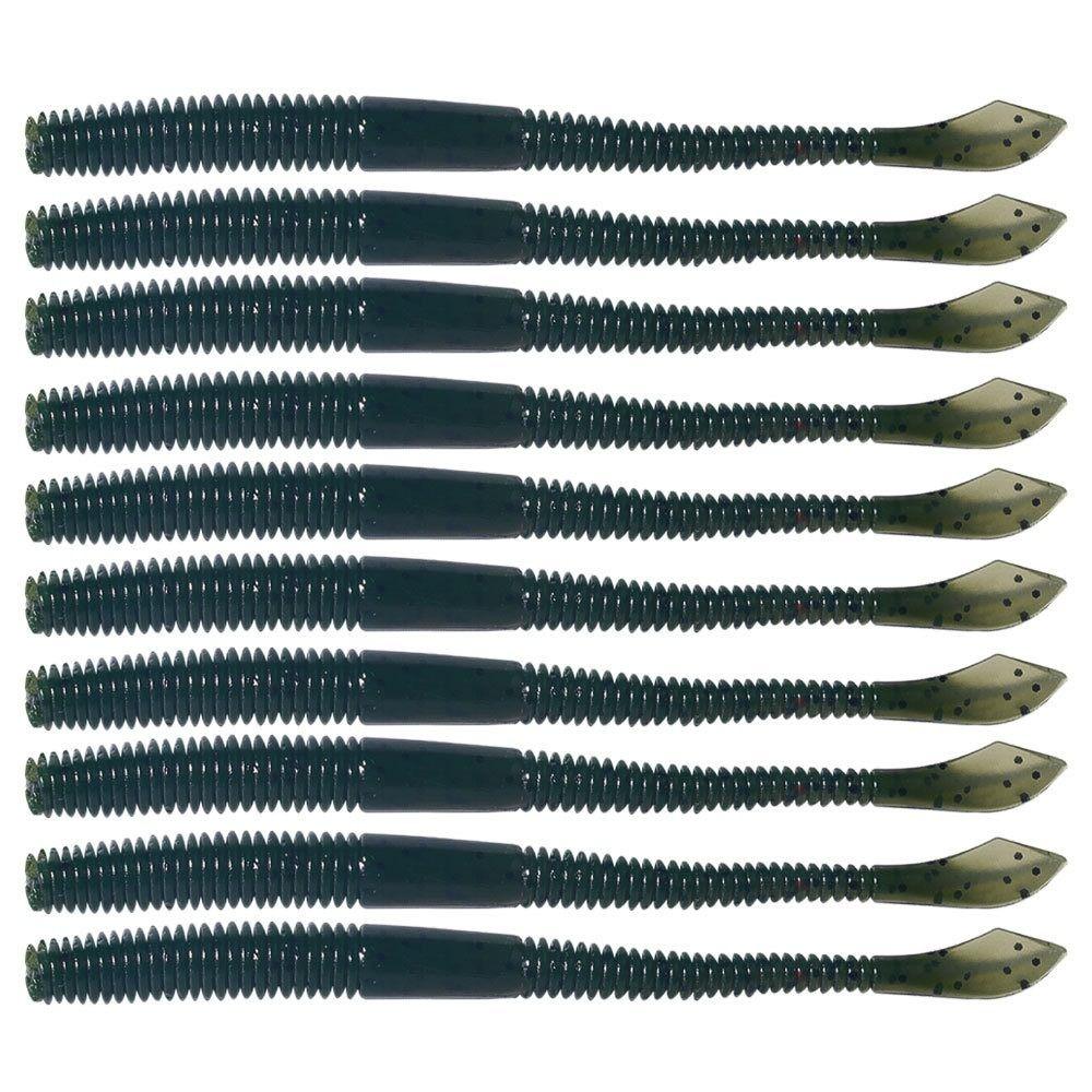 40PCS Soft Simulation Fishing Lure 10cm Fishing Bait Earthworm Bait  Freshwater Fishing