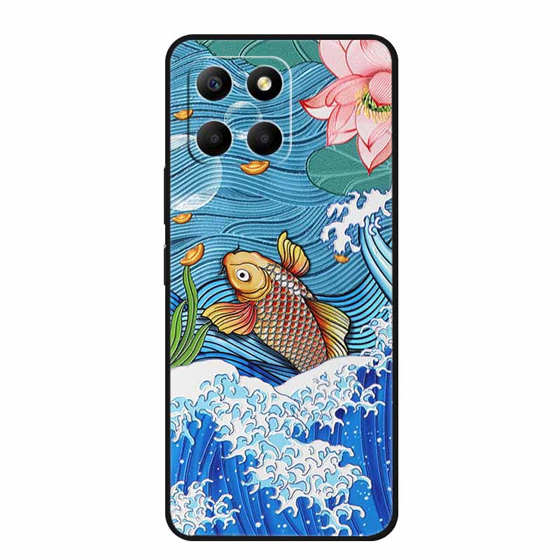 3D Emboss Case For Honor X7d 4G Phone Case X 7 d Coque Flowers Soft Silicone Back Cover For Honor X7d Case HonorX7d Fundas Shell