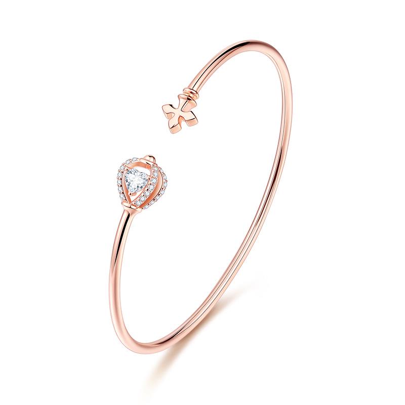 S925 Silver Love Heart Ferris Wheel Bracelet: Elegant, Fashion-Forward & Versatile for Women