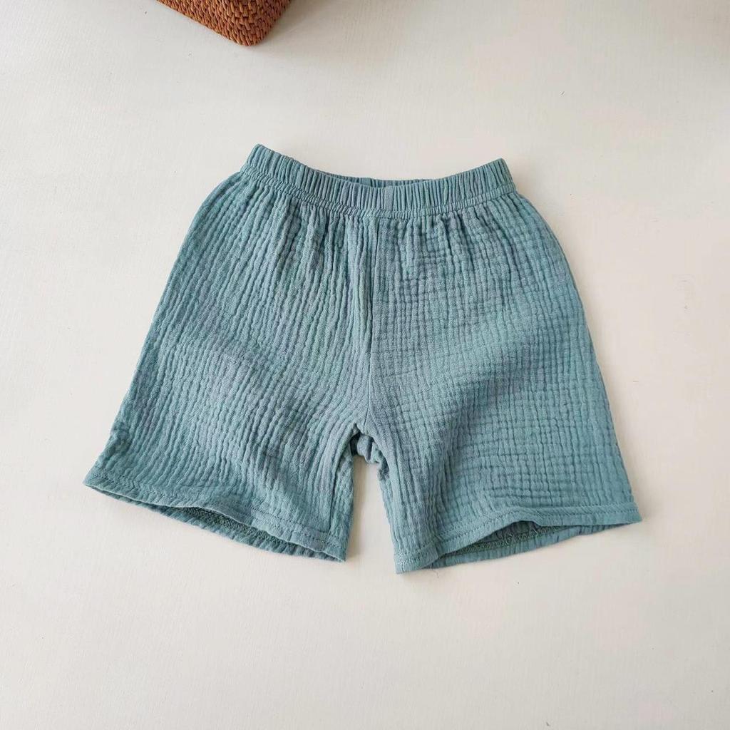 Kids' Cotton-Linen Summer Shorts: Lightweight Five-Point Toddler Hot Pants for Boys & Girls - Casual Outerwear