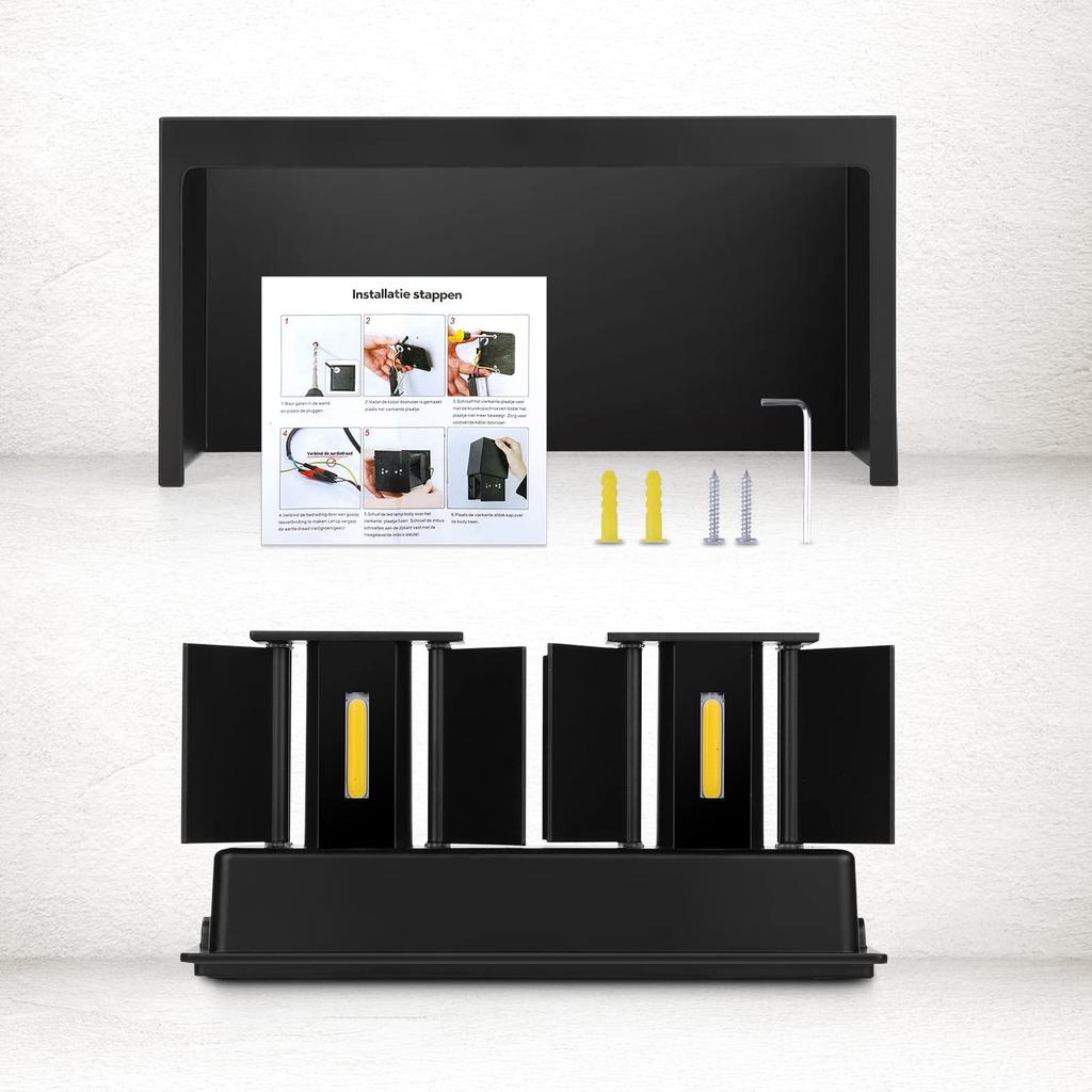 Lightess LED Entryway Light, Porch Light, Waterproof and Rainproof, IP65, IndoorOutdoor Use, DIY Angle Adjustable, Wall Lamp, Bracket Light,