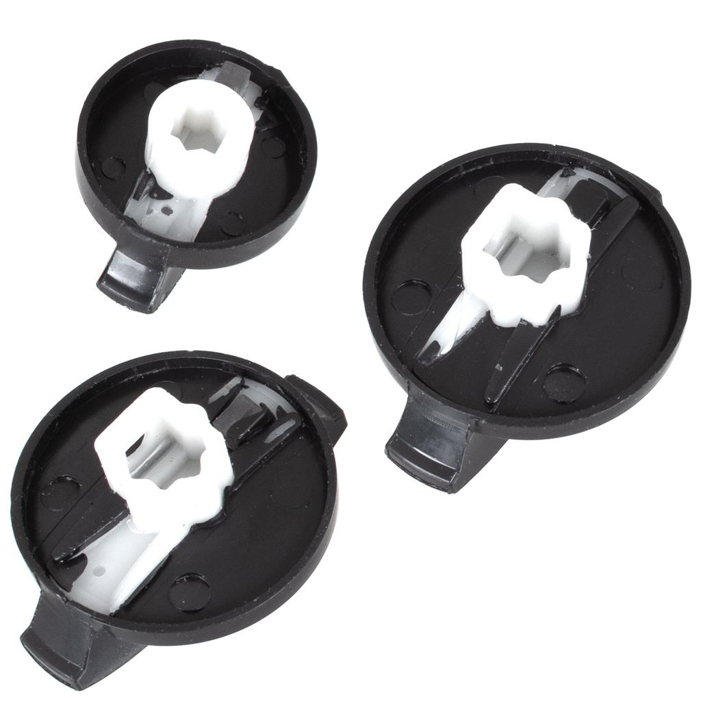 VW Transporter T5 Multivan V 03-10 air conditioning/vent panel knobs 3 pcs. Set