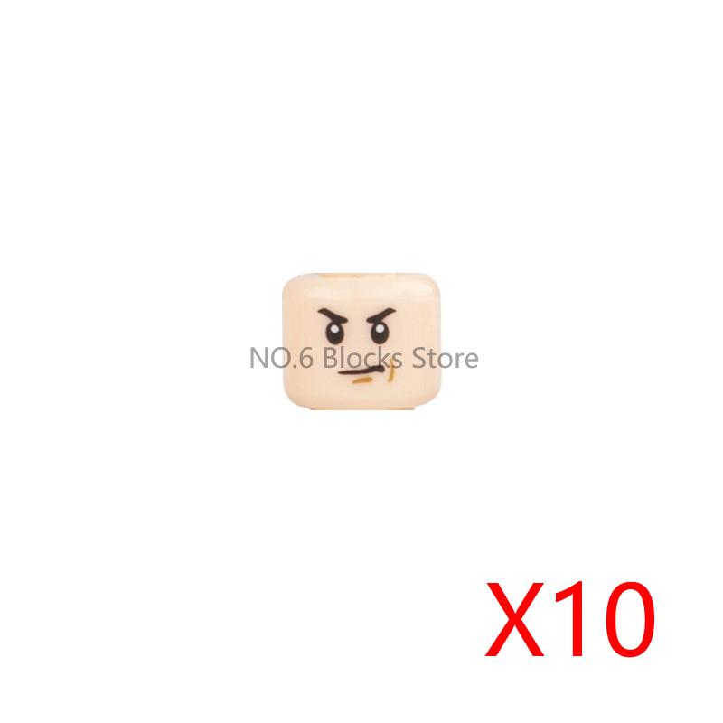 City Building Blocks Body Character Clothing Head Face DIY Parts Hair Expression Accessories Figure Headwear Helmet Bricks Toys