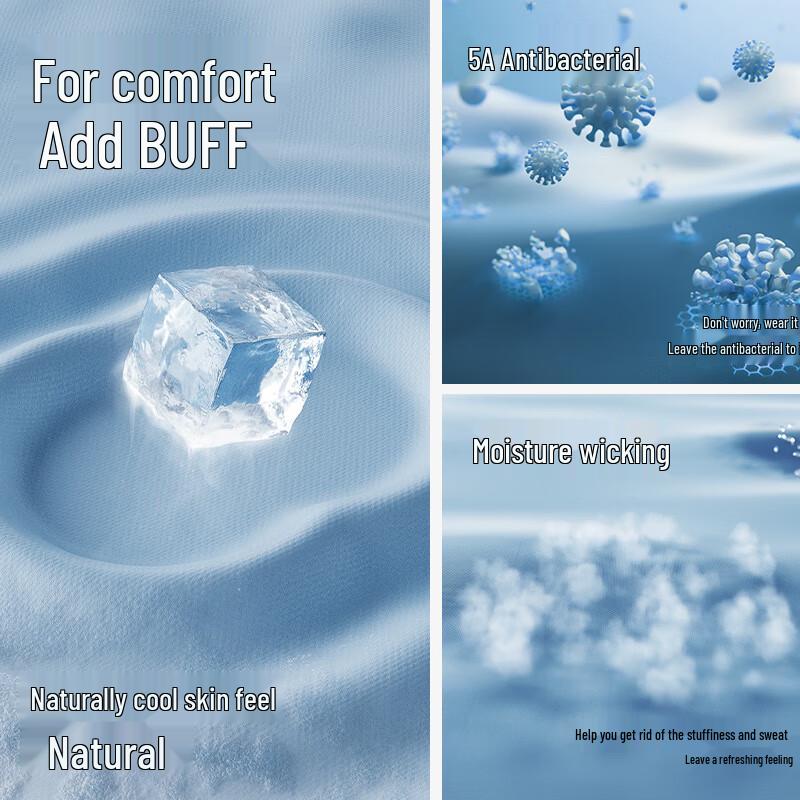 HLA Men's Air8 Ice Silk Antibacterial Boxer Briefs (3-Pack)