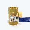 Brass Three-way Ball Valve, 1" DN25 Tap T-Type Female Thread Full Port for Water, Oil and Steam, 1 Inch