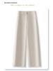 2025 New Dark Blue Tencel Petite Women’s Straight-Leg Wide-Leg Jeans for Spring and Autumn