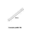 Telescopic Punch-Free Drying Rod - White Baked Paint for Balcony or Bathroom Curtains and Clothes