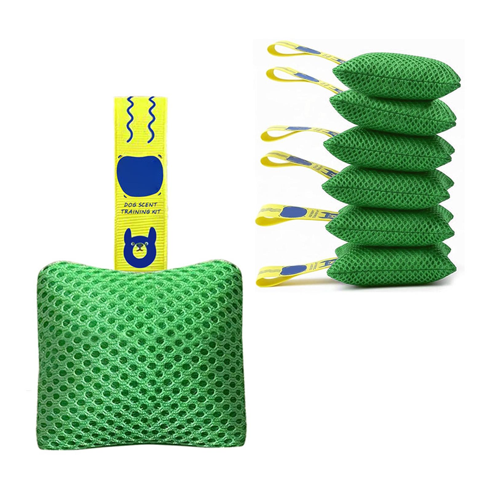 6 Pack Dog Scent Training Kit Mental Stimulation Toys Agility Training Equipment Scent Work Games for Dogs Backyard зелёный