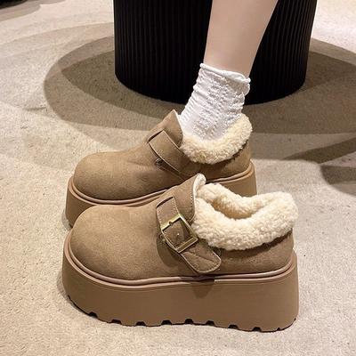 High-heel Platform Shoes, Women's Padded Shoes, New Thick-soled Shoes, Snow Boots, Cotton Shoes