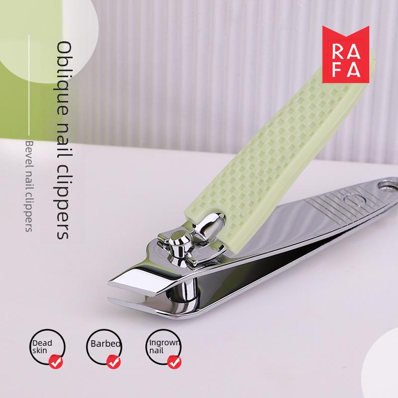 Rafa 3-Piece Stainless Steel Nail Clipper Set - Sharp, Flat & Bevel Manicure Clippers (Model LS-18968)