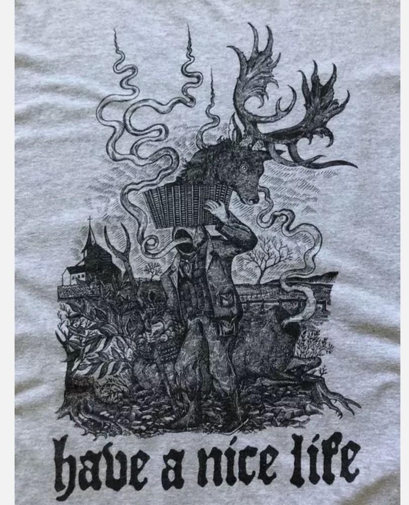 

Rare HAVE A NICE LIFE Cotton Tee Gift For Fan Gray T-shirt M