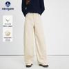 Navigare Women's 100% Cotton Corduroy Wide-Leg Casual Pants 2332075512