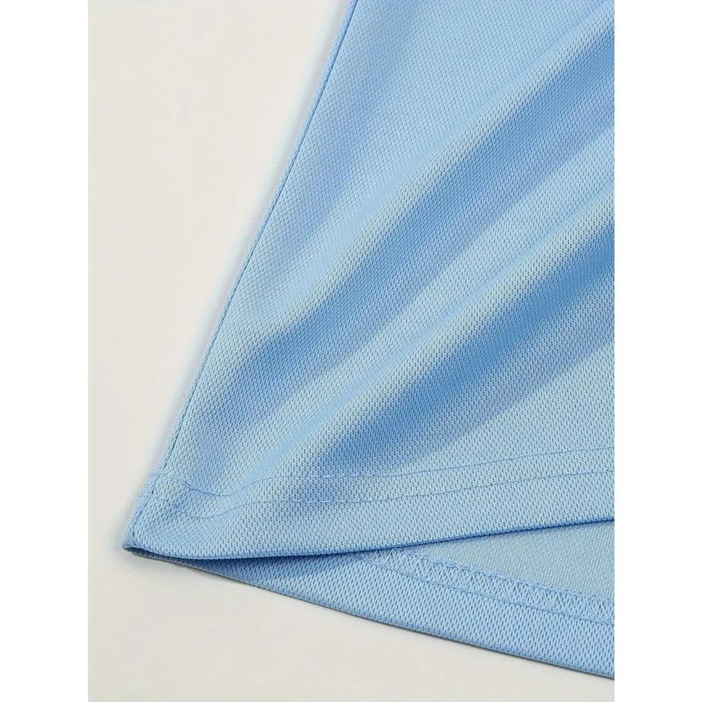 Fashion Men's Summer New Chest Fake Pockets Splicing Colour Blocking Casual Sports Polo Shirt Tops