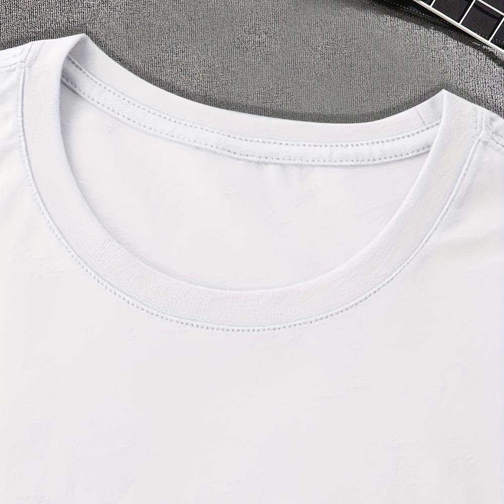 Herren-T-Shirt aus 100 % Baumwolle, Sommermode, kurzärmelig, bedrucktes Grafik-T-Shirt