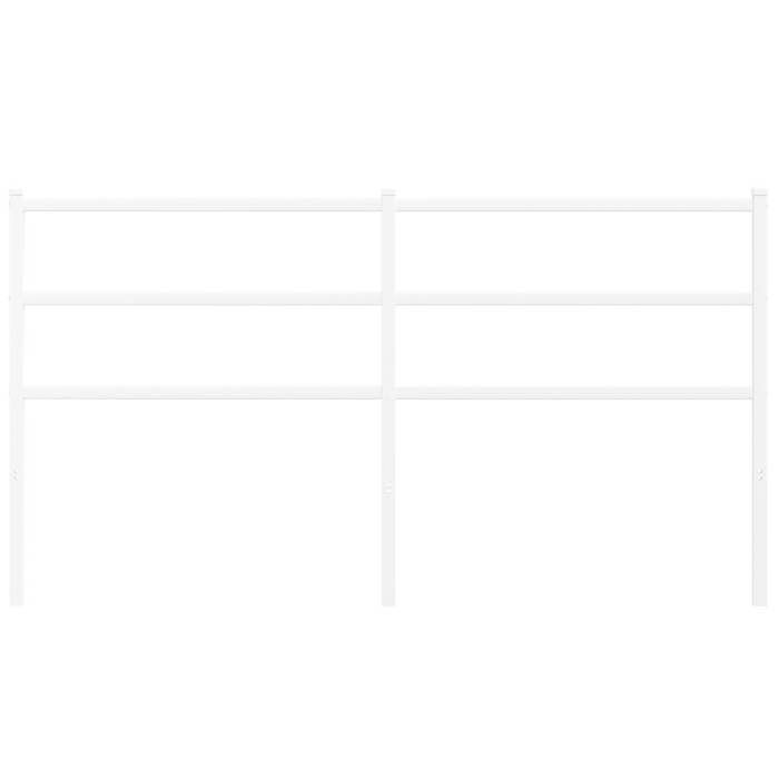 VidaXL Tête de lit métal blanc 160 cm 355449