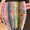 1pcs Frosted Austria Flash Crystal MoonStone Round Natural Loose Beads for Jewelry Making Diy Bracelet Necklace 6/8/10/12mm 15''