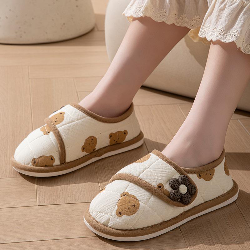 Pregnant women's confinement shoes season women's thin postpartum home non-slip breathable bag and soft-soled cotton slippers women's four seasons