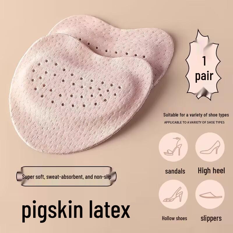 

Летние сандалии с противоскользящими накладками на пятки - Впитывающие пот подушечки для передней части стопы для облегчения боли и комфорта