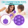 Children Adult Push Bubble  Sensory Toy Key Ring Educational Toy