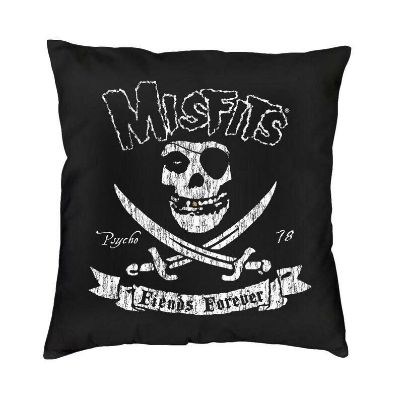 Misfits Horror Punk Rock Band Pillow Case xcm Decor Home Kawaii Outdoor Cushions Square Pillowcase