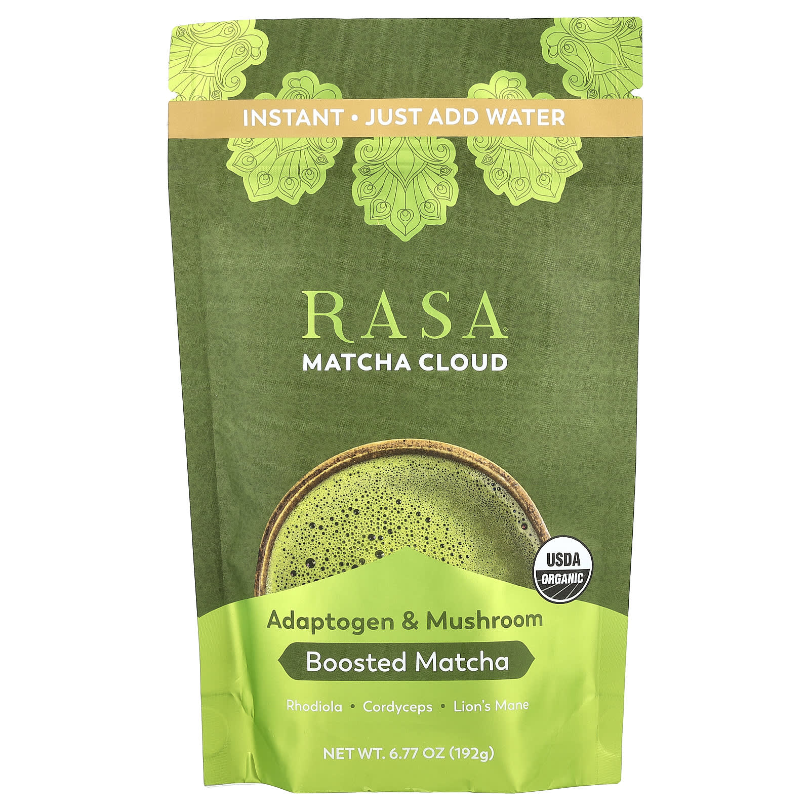 

Rasa, Adaptogen and Mushroom Enhanced Matcha, Instant, Matcha Cloud, 6.77 oz (192 g)