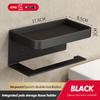 Toilet Tissue Box Wall Mounted Non Perforated Iron Tissue Holder Toilet Roll Paper Storage Rack Household Storage Products