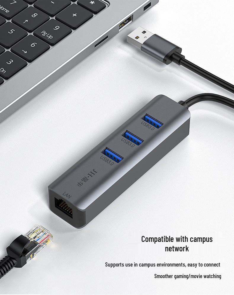 Jinghua Type-C to Gigabit Ethernet Adapter: 3.1 to RJ45 Driver-Free External Network Card