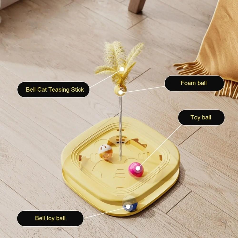 Creative Interactive Cat Puzzle Box Bell Maze Box Cat Teasing Box Cat Exercise Toy  Cat Supplies