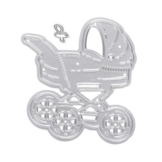 Carbon Steel Baby Stroller Soother Cutting Dies Scrapbooking Embossing Stencils