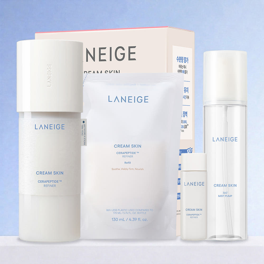 LANEIGE Cream Skin Refiner Hydrating Toner & Moisturizer Set 170ml + 130ml
