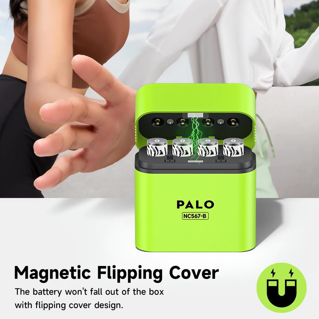 PALO 1.5V AAA 1300mWh Rechargeable Battery Lithium Aaa Batteries for Mouse Toy Remote Control Microphone +TYPE-C Fast Charger