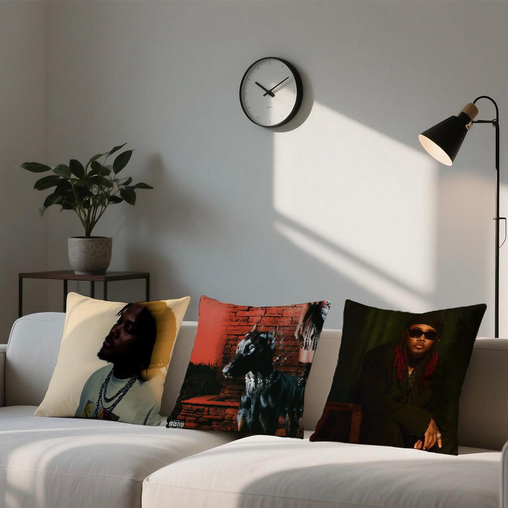 Singer L-Leon Thomas III cushion cover Square Sofa Cushion Cover Casual Skin-Friendly Comfortable Pillow Cover