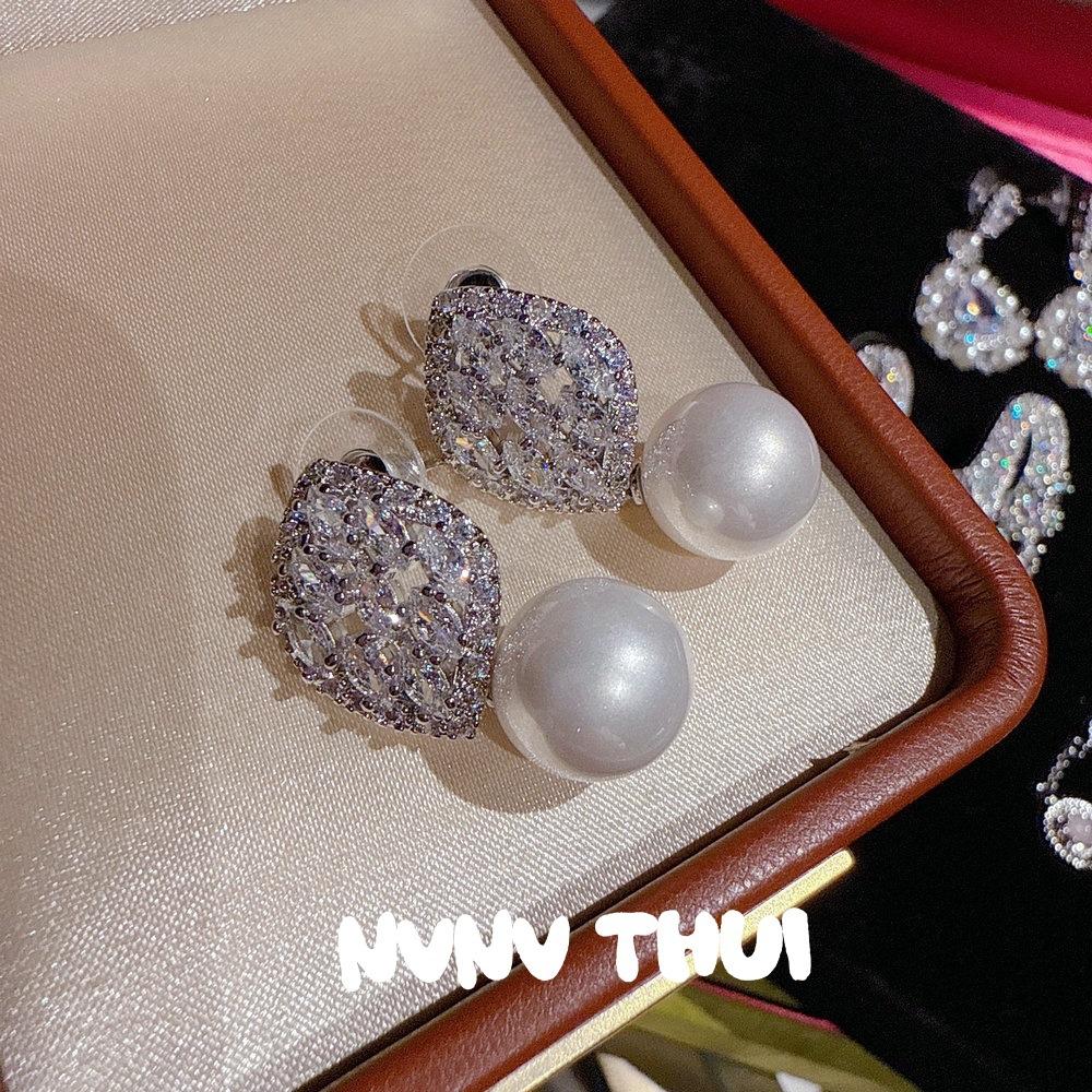Jewelry, Bright Glazed Sunflower Gemstone Earrings, Banquet Haute Couture Starry Crystal Sparkling Diamond Earrings, Earrings
