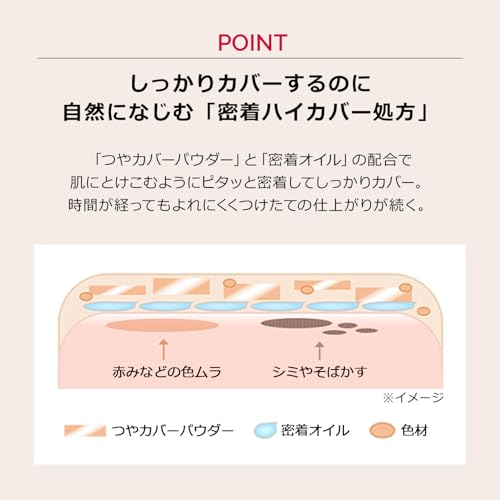 Maquillage Dramatic Concealer Light 8g SPF30 PA+++ Creamy texture Fragrance-free Base makeup coverage blemishes freckles acne dark circles hydration.