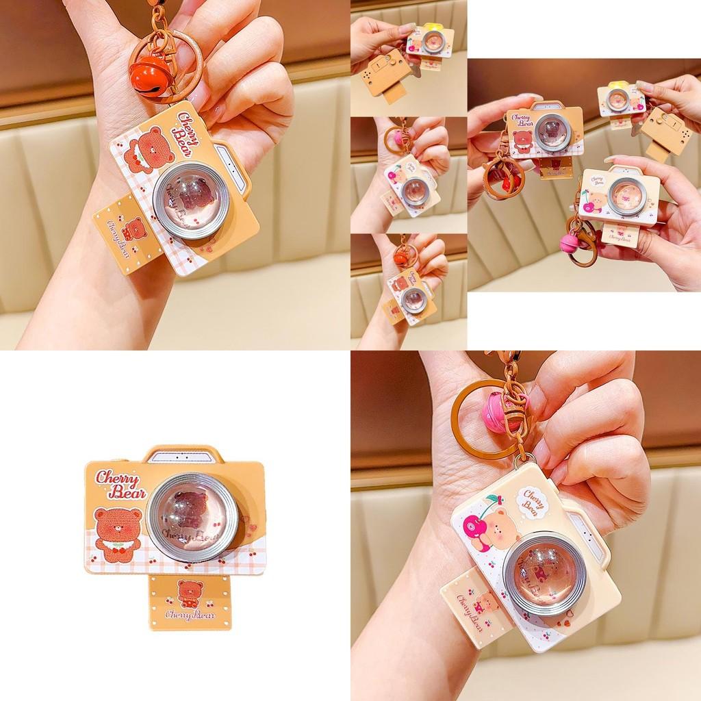 Einzigartiger Herz Kamera PVC Schlüsselanhänger Weicher Plüsch Schlüsselring Ideal für modische Schlüsselanhänger