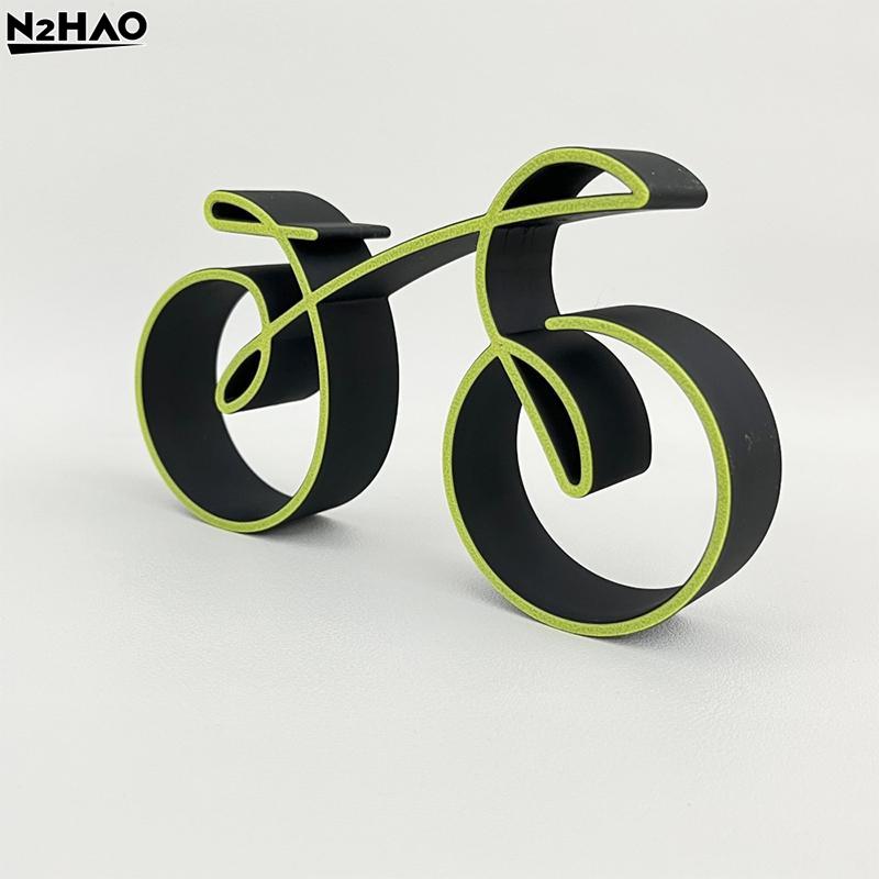 Modern Mini Bicycle Model for Desk 3D Minimalist Table Ornament Collectible Art Piece for Home Display