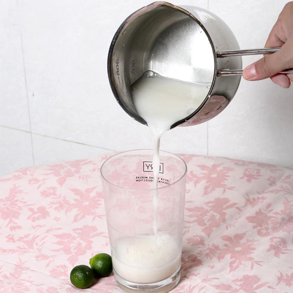 800ml Milk Warmer Pot With Dual Pour Spouts Stainless Steel Small Sauce Pan For Chocolate Cheese Melting