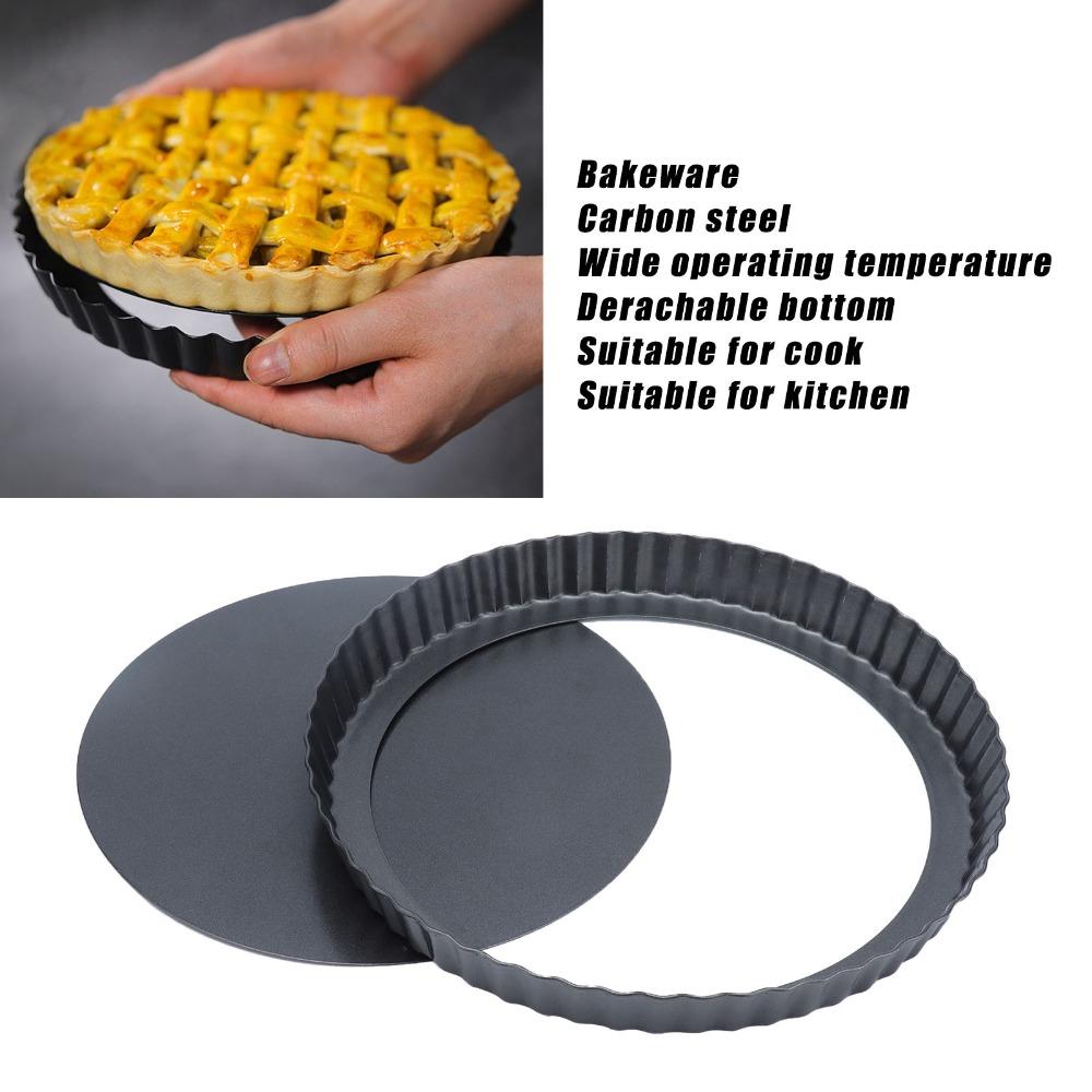 Removable Bottom Carbon Steel Bakeware Carbon Steel Nonstick Bakeware Pizza Tart Quiche Pie