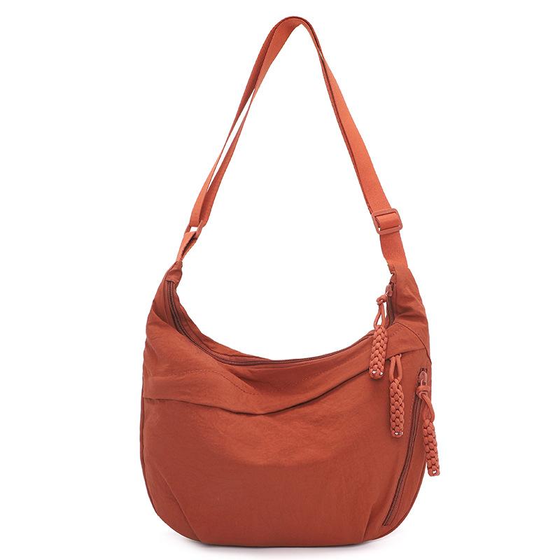 Simple Large Capacity Crossbody Bag, Lightweight All-Match Dumpling Shoulder Bag For Women Commute