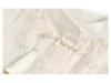Mom's Summer Embroidered Tassel Stand Collar Chiffon Blouse for Middle-Aged Women