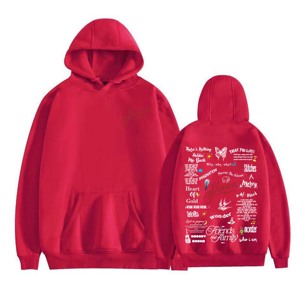 Shawn Mendes Album Tour 2025 Printed Hoodies Men Women Casual Fleece Oversized Hoodie Male Vintage Hip Hop Pop Music Sweatshirts S